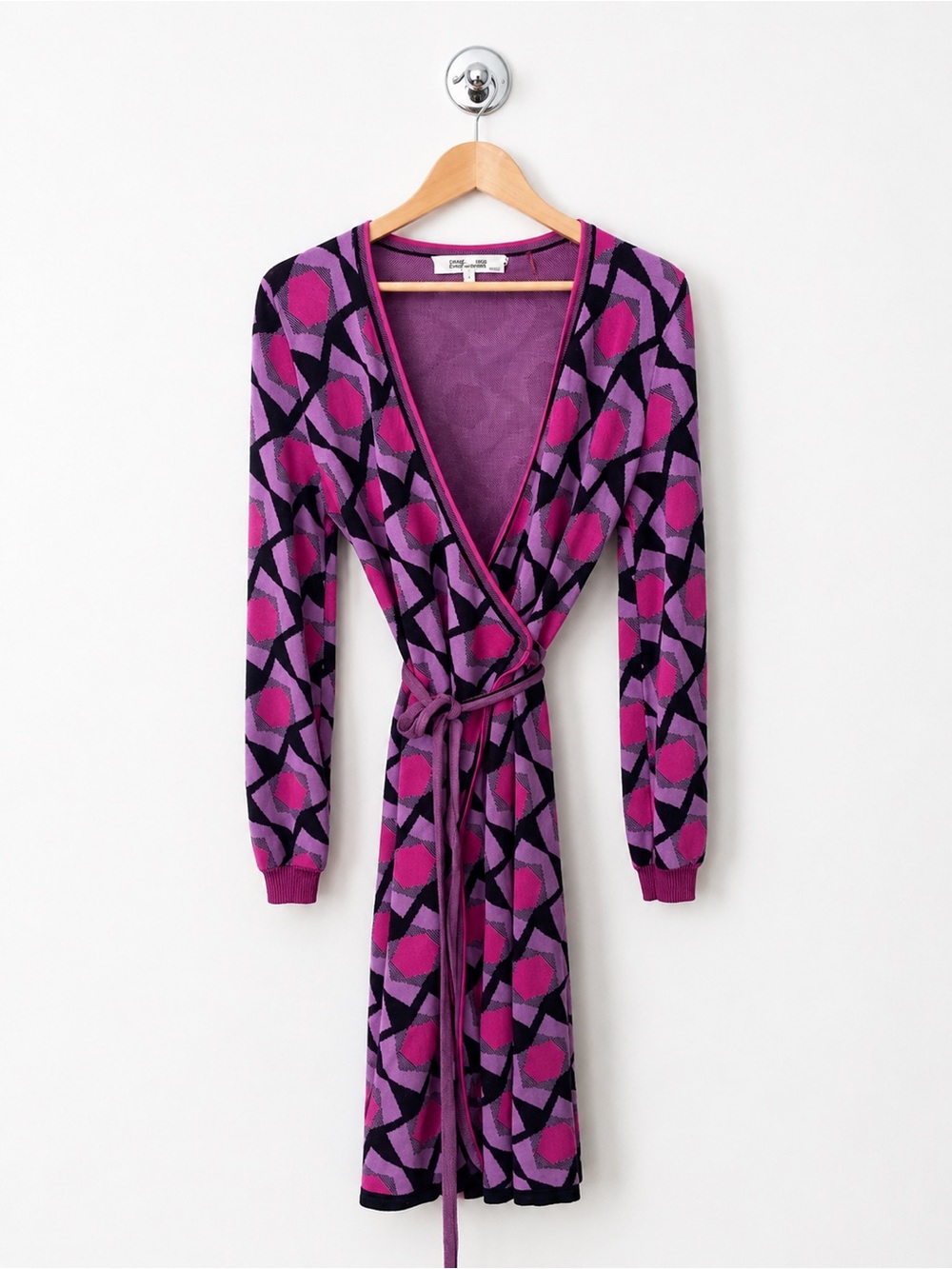 DIANE VON FURSTENBURG Alexio Mod Print Wrap Dress